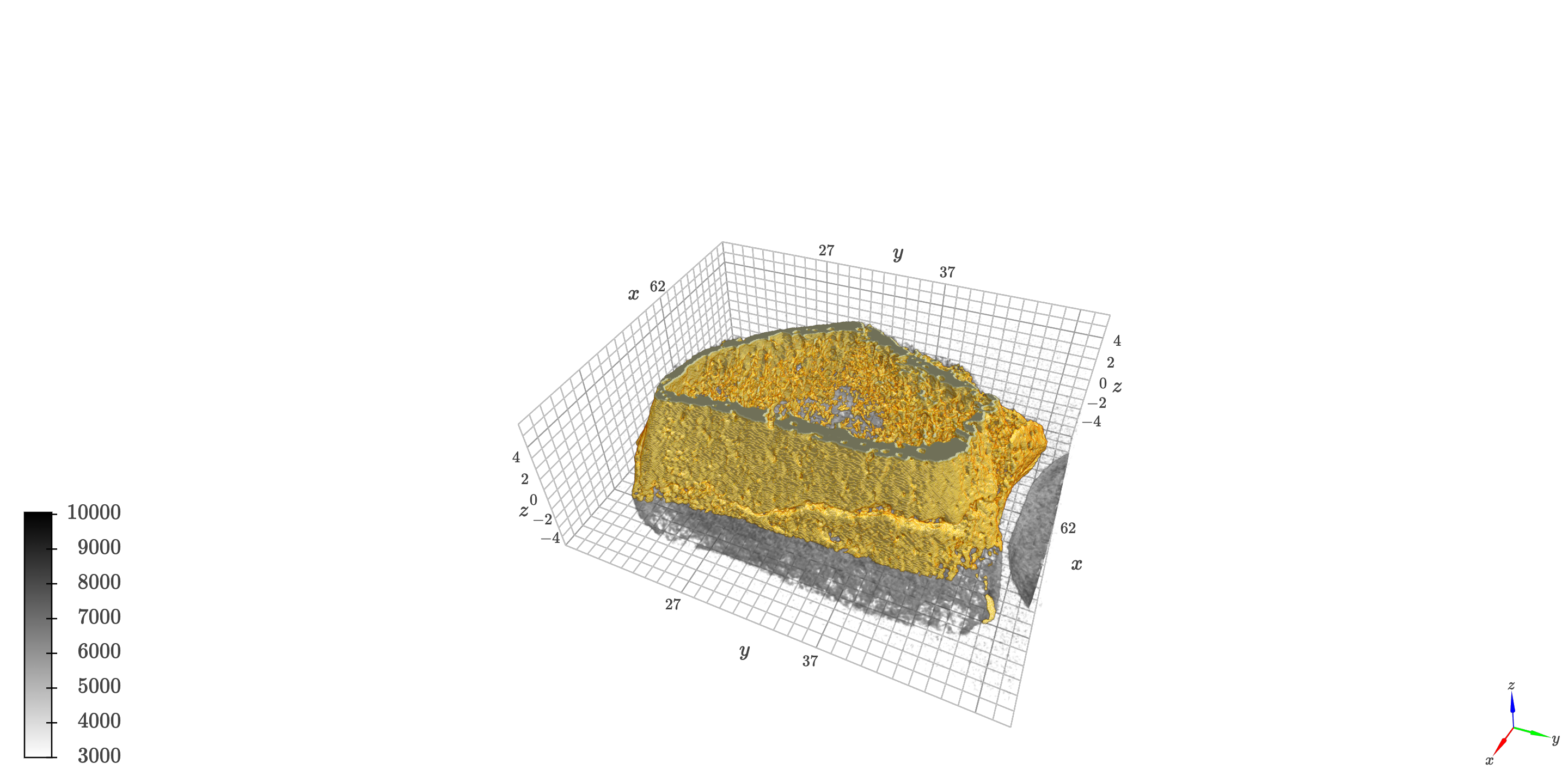 3D visualisation output of a radius